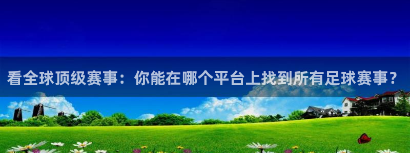 看全球顶级赛事：你能在哪个平台上找到所有足球赛事？