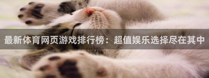 最新体育网页游戏排行榜：超值娱乐选择尽在其中